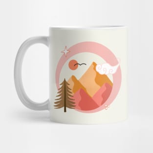 Sunset mountains Mug